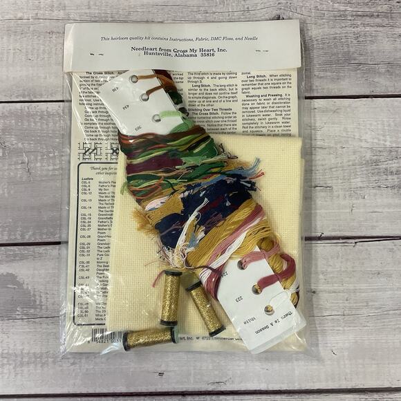 Needle Art Cross My Heart To Every Thing There Is A Season Crossstitch Kit CSL63 - Picture 3 of 3